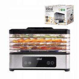 IDEAL DUŻA Suszarka do Grzybów Owoców Warzyw IDEAL INOX +Termoobieg 400W +Timer