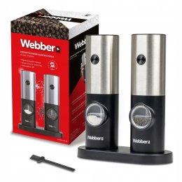 Elektryczne młynki do soli i pieprzu Webber – zestaw 2 sztuki