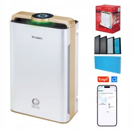 Webber AP9700 WiFi oczyszczacz powietrza z nawilżaczem HEPA 13 UV-C – zestaw produktowy