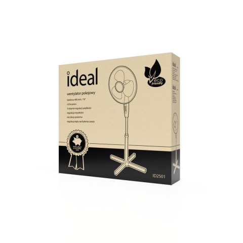 IDEAL Wentylator wiatrak podłogowy IDEAL ID2501 czarny