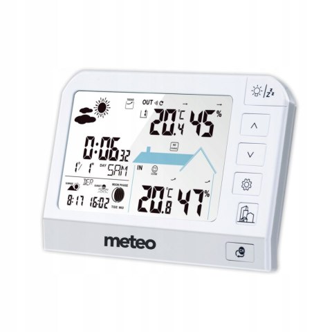 METEO STACJA POGODOWA METEO SP204 POGODYNKA HIGROMETR CZUJNIK ZEWNĘTRZNY DCF