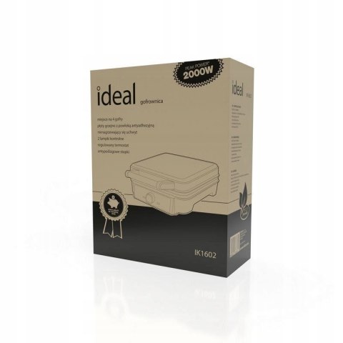IDEAL GOFROWNICA ELDOM SOLIDNA 4 DUŻE GOFRY SUPER MOC 2000W